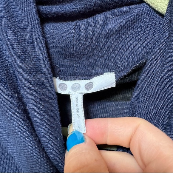 Three dots Navy and Black Turtleneck Sweater - Picture 4 of 5